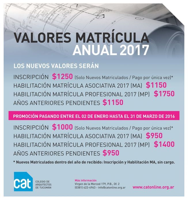 Matriculación MATRICULA_2017