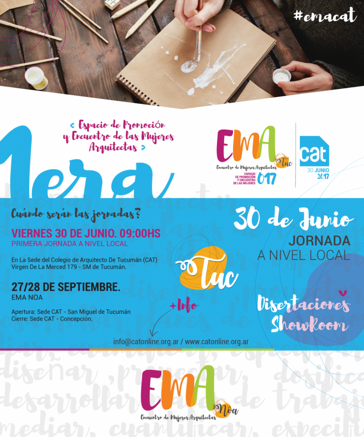 1° Encuentro de Mujeres Arquitectas / EMA PLACA_EMA_CAT-01