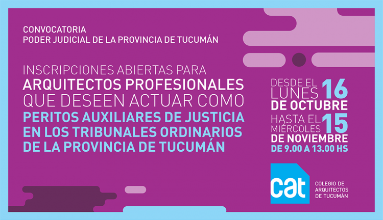 Inscripción Peritos Auxiliares de Justicia / Tucumán Mailing_Peritos_Provinciales