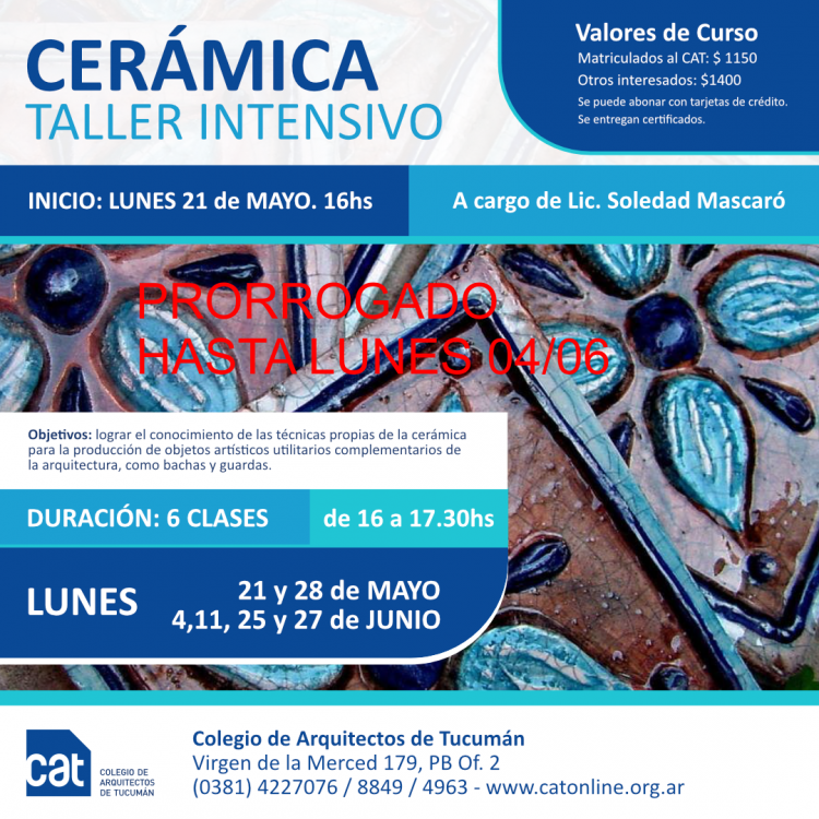 Taller intensivo de Cerámica / PRORROGADO TALLER_INTENSIVO_DE_CERAMICA