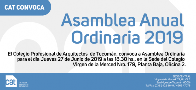 Asamblea Anual Ordinaria 2019 SLIDE