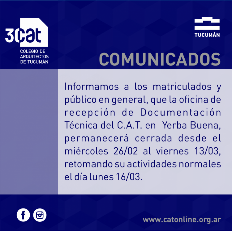 Comunicados: Oficina Recepción Yerba Buena COMUNICADOS_MAILING_YERBA_BUENA