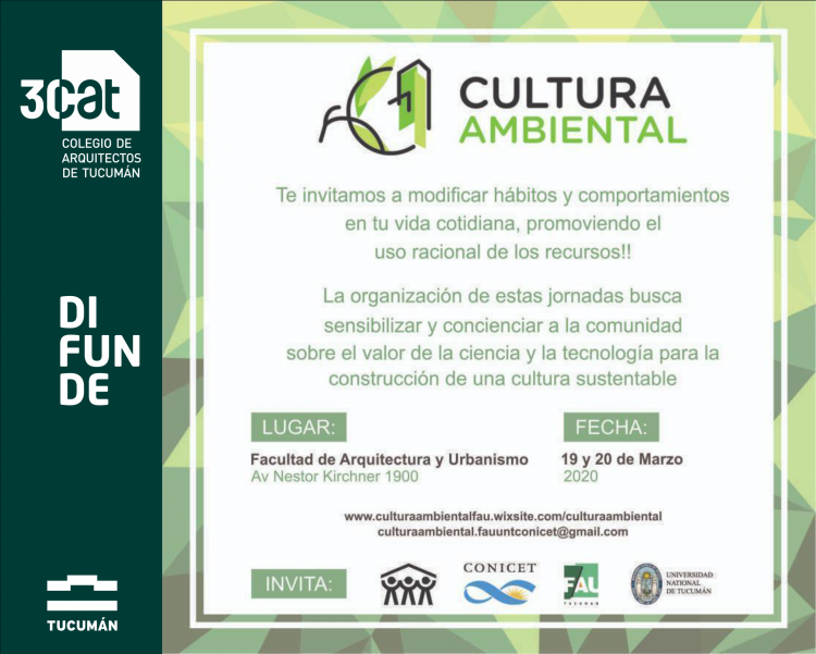 Jornadas Cultura Ambiental / FAU JORNADAS_CULTURA_AMBIENTAL_1