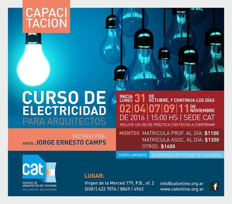 Curso de Electricidad para Arquitectos / PRORROGADO MailingElectricidad