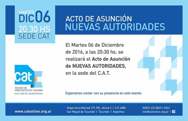 Asunción de Nuevas Autoridades C.A.T. ASUNCION_DE_AUTORIDADES