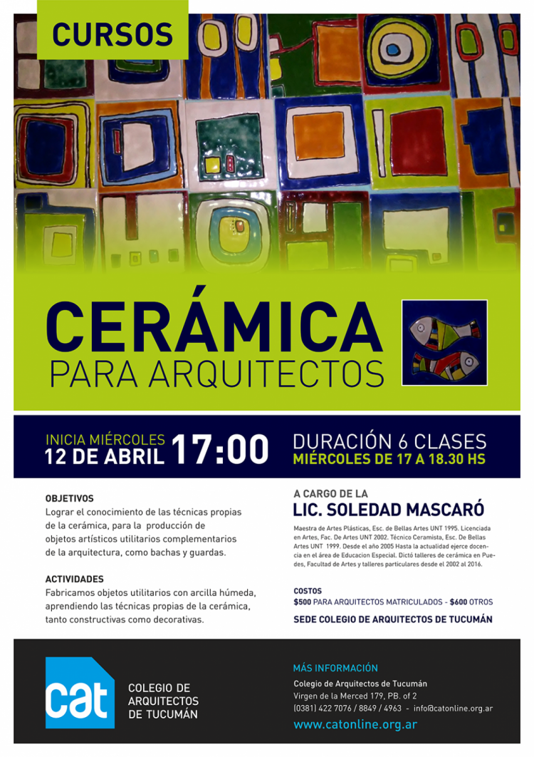 Curso: Cerámica para Arquitectos CURSO_CERAMICA