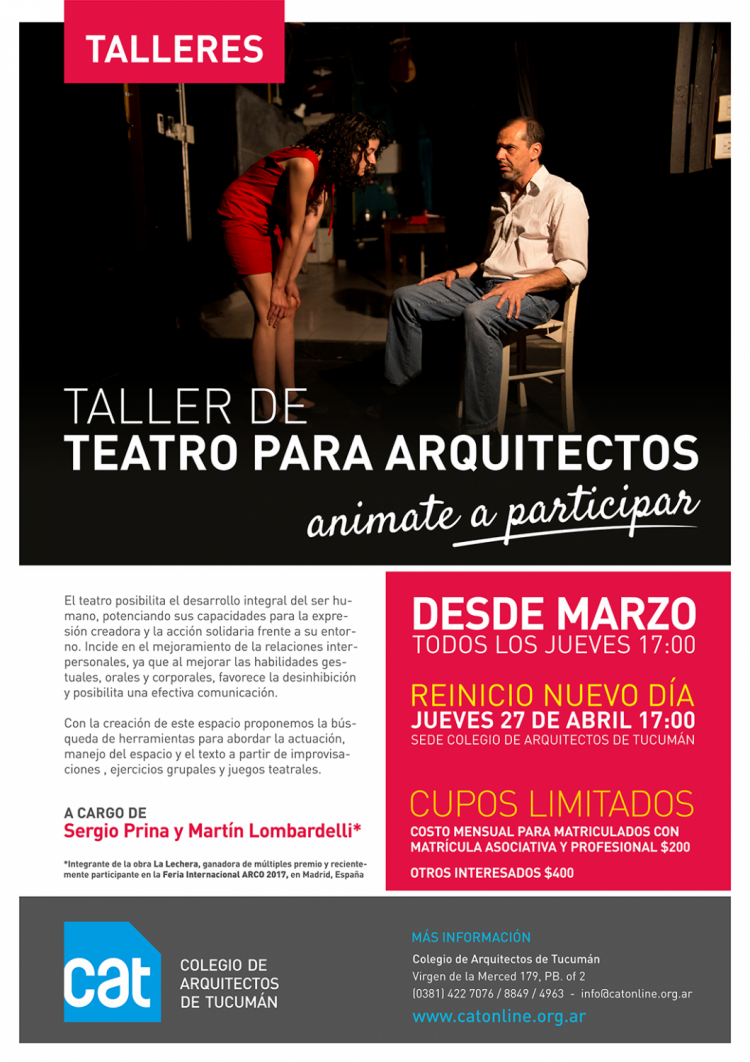 Taller de Teatro para Arquitectos MAILING_TEATRO
