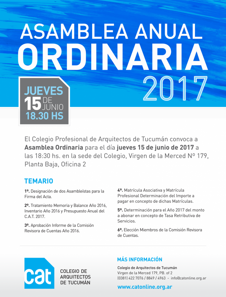 Asamblea Anual Ordinaria ASAMBLEA_2017