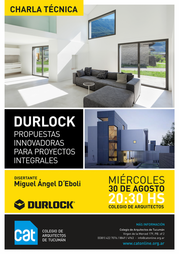 Charla Técnica Durlock MAILING_DURLOCK