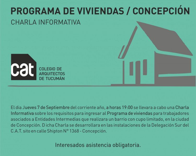 Programa de Viviendas / Concepción: Charla informativa PROGRAMA_DE_VIVIENDA