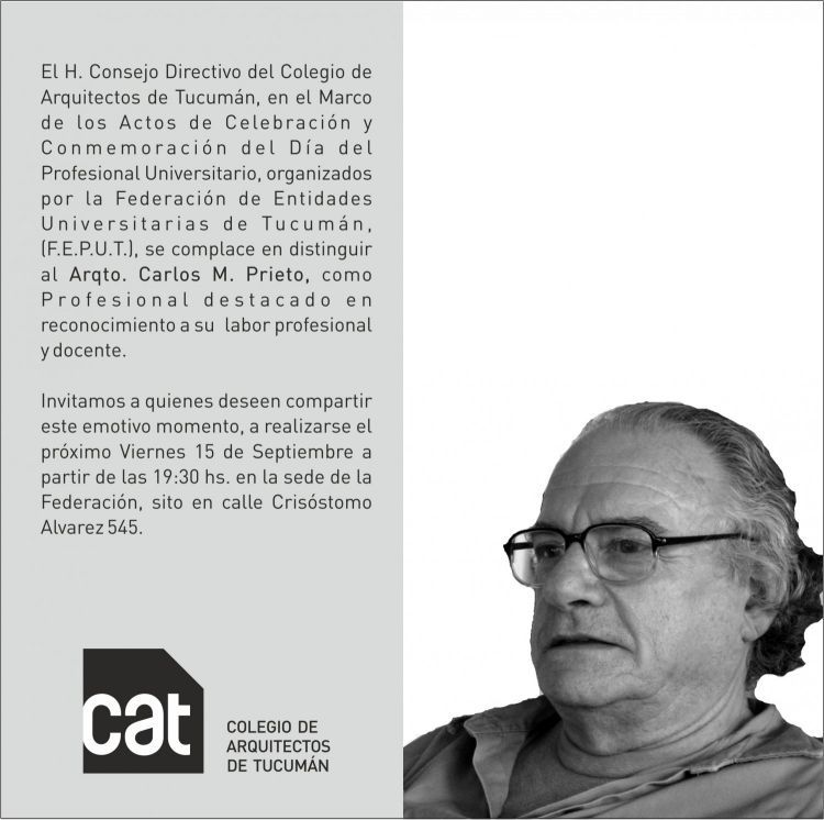FEPUT: Profesional Destacado, Arqto. Carlos Prieto CARLOS_PRIETO