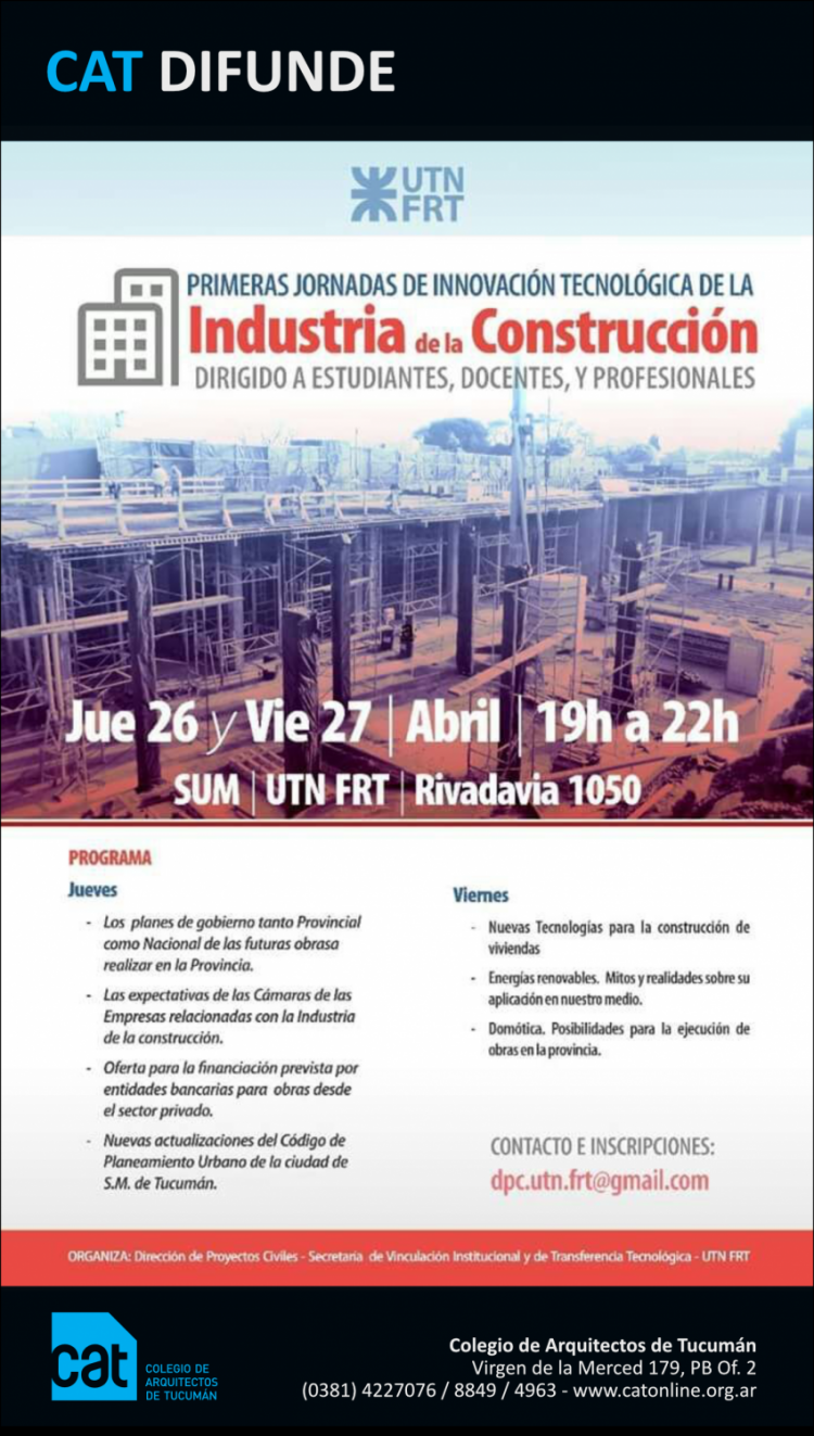 Jornadas de Innovación Tecnológica / UTN UTN_-_FRT