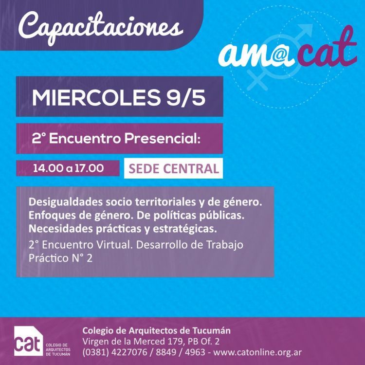AMA CAT / 2° Encuentro presencial: miércoles 09/05 AMA_CAT_-_2DO