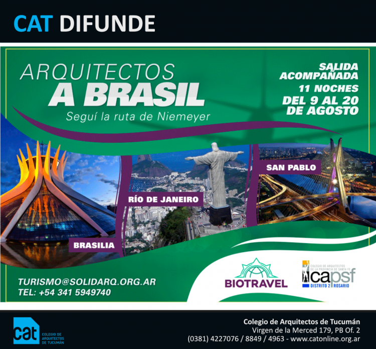 CAT Difunde: Arquitectos a Brasil / CPSF ARQUITECTOS_A_BRASIL