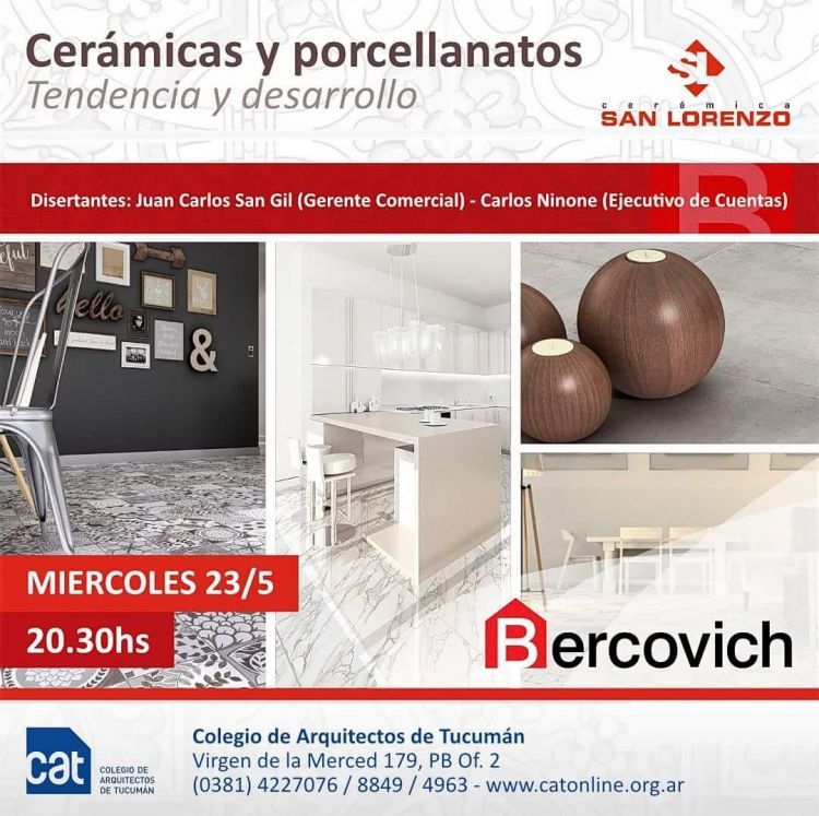 Charla Técnica: Cerámicas y Porcellanatos CHARLA_POCELLANATOS_-_BERCOVICH