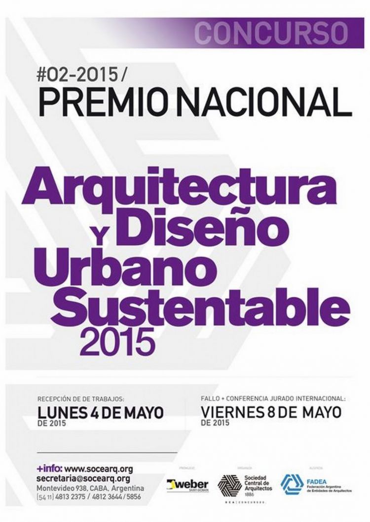 Premio Nacional de Arquitectura y Diseņo Urbano Sustentable 2015 PREMIO_NACIONAL_1