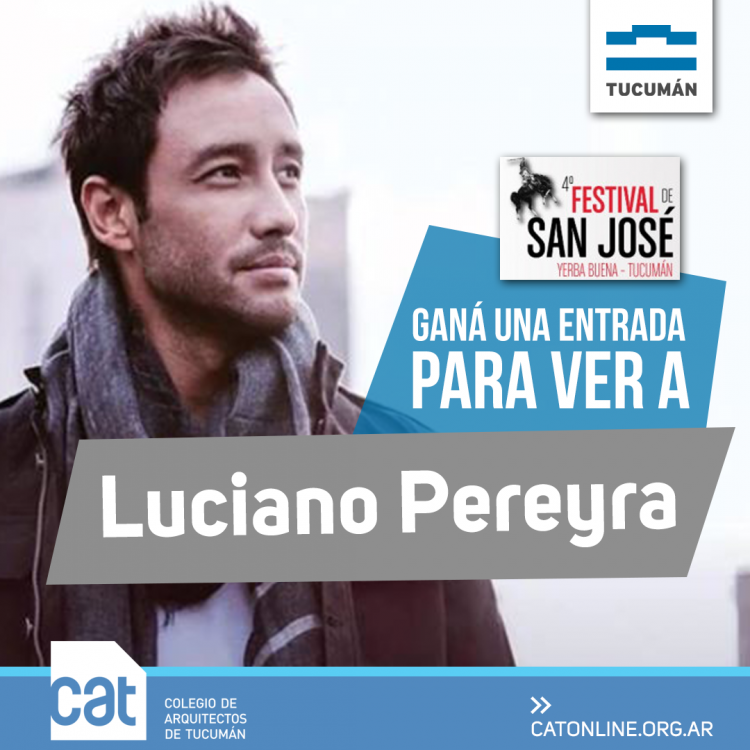 Sorteo de entradas recital de Luciano Pereyra LUCIANO_PEREYRA