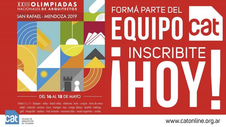 XXIII Olimpíadas Nacionales de Arquitectos / Mendoza OLIMPIADAS_MENDOZA
