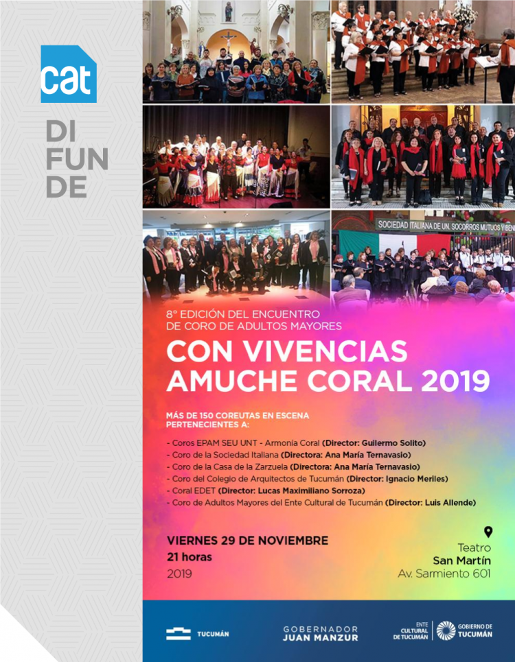 CAT Difunde: 8° Encuentro de Coros de Adultos Mayores CAT-DIFUNDE-CON_VIVENCIAS