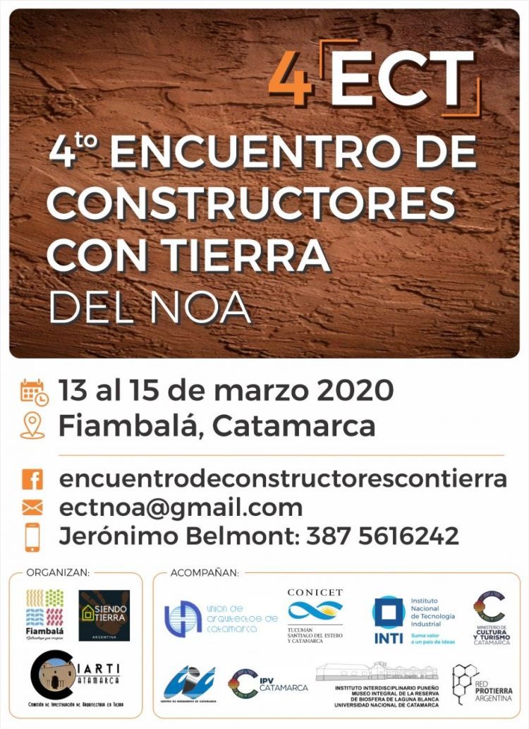 IV Encuentro de Constructores con Tierra del NOA / Catamarca BANNER_ECT