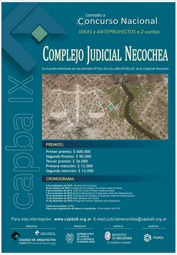 Concurso Nacional de Ideas y Anteproyectos dos vueltas Concurso_Complejo_Judicial_Necochea