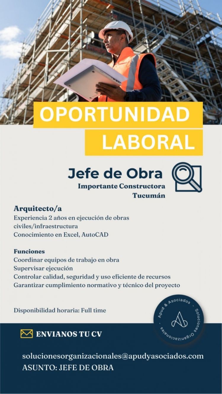 Apud & Asociados Jefe_de_Obra