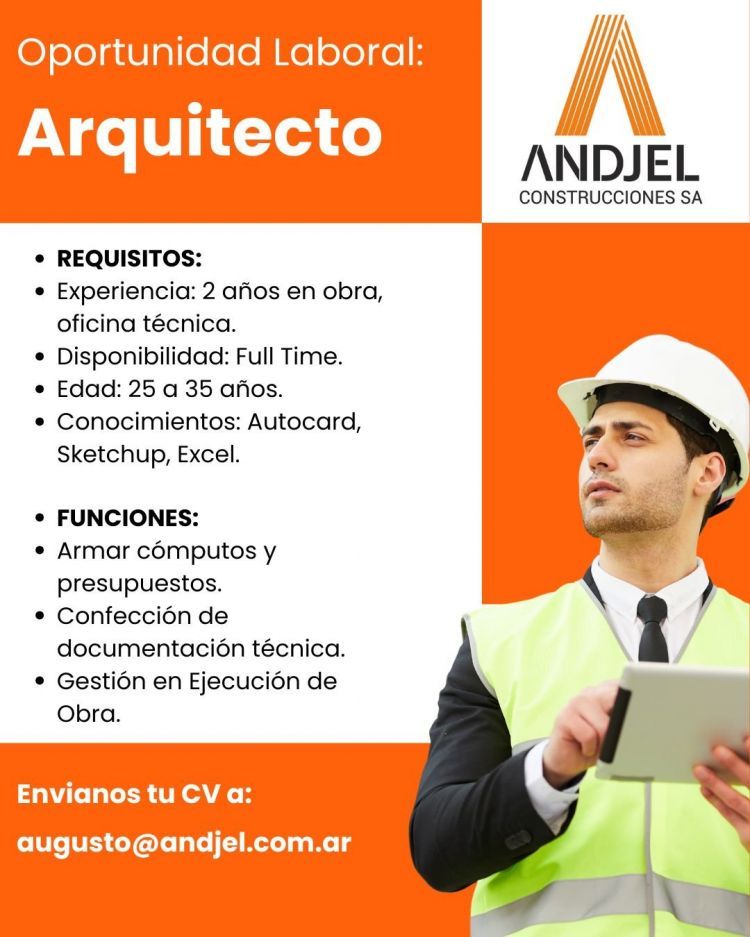 Andjel Construcciones SA Oportunidad_Laboral_Andjel