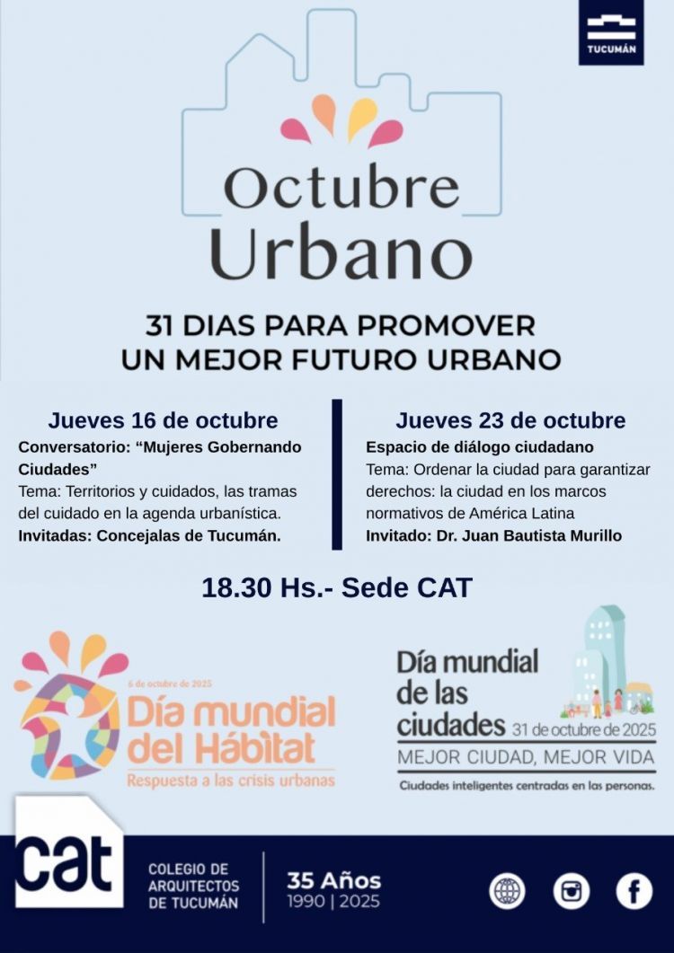 Actividades Octubre Urbano 2025 OCTUBRE_URBANO
