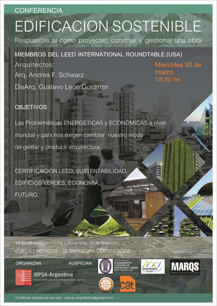 Conferencia: Edificación Sostenible LEED