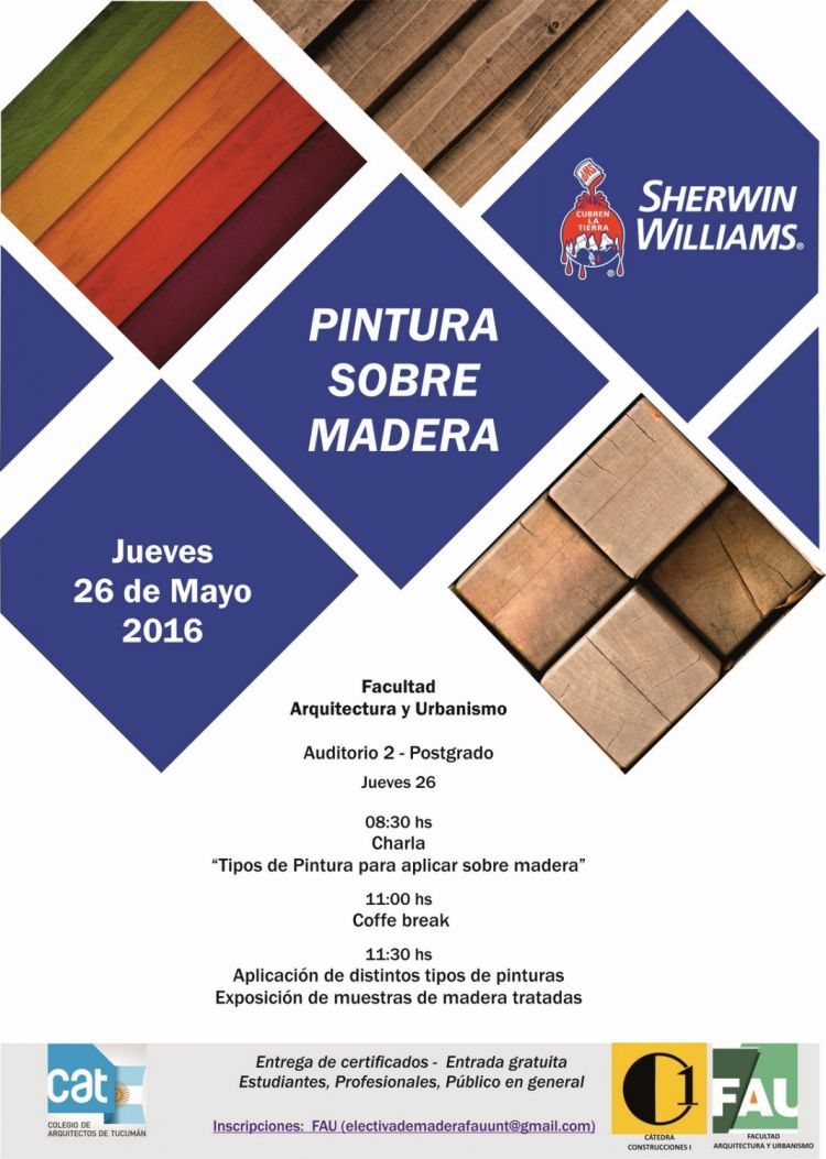 Charla en la FAU: Pintura sobre madera CHARLA_PINTURA_FAU